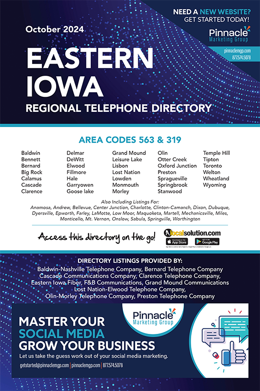 Eastern Iowa Regional Telephone Directory